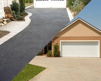 concrete vs asphalt driveway comparison for Georgia homes and climate
