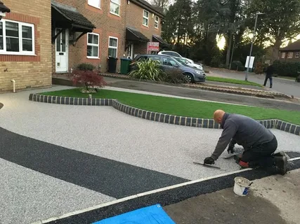 Concrete driveway installation services with proper grading